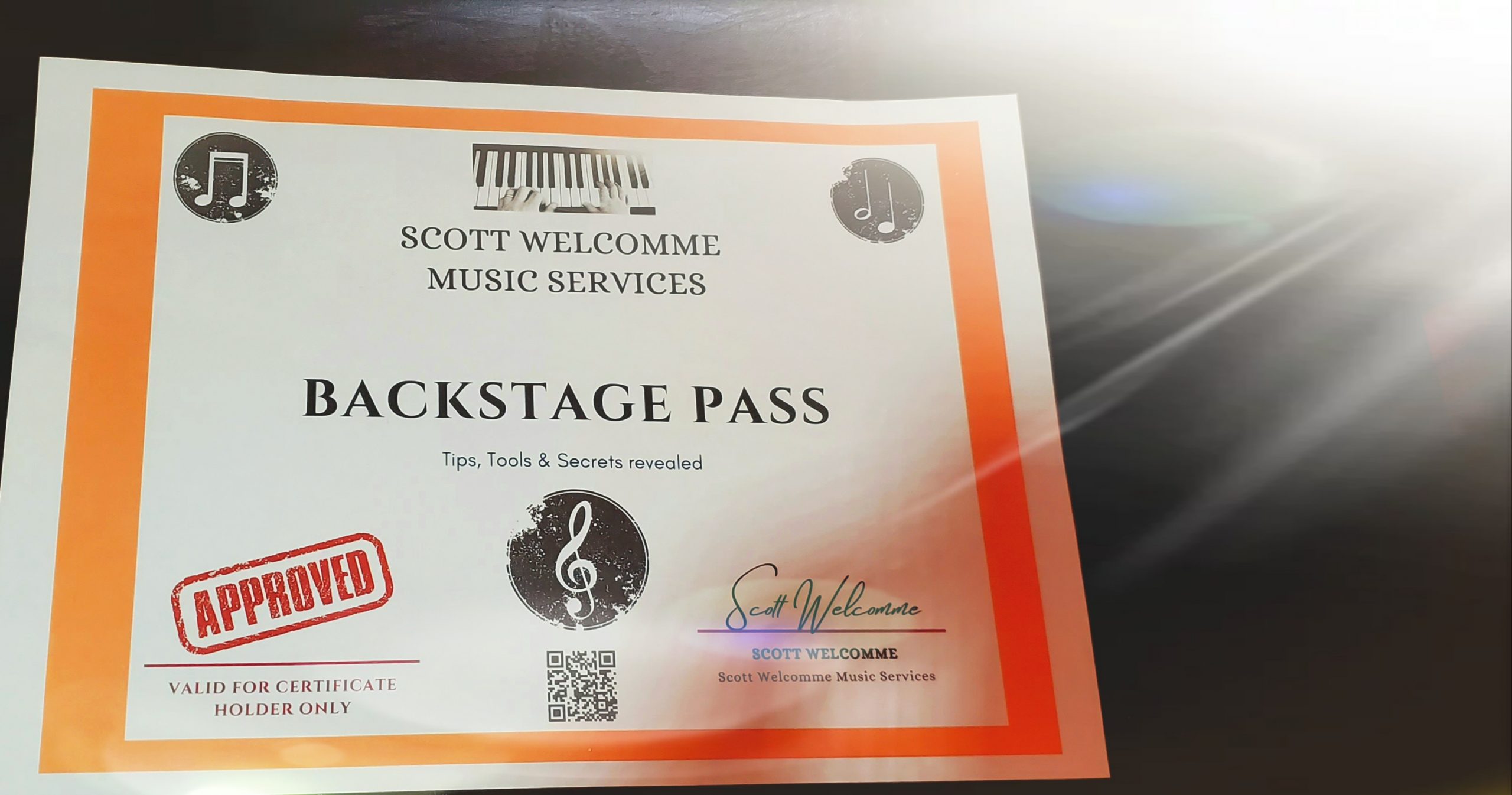 Backstage Pass in the Spotlight