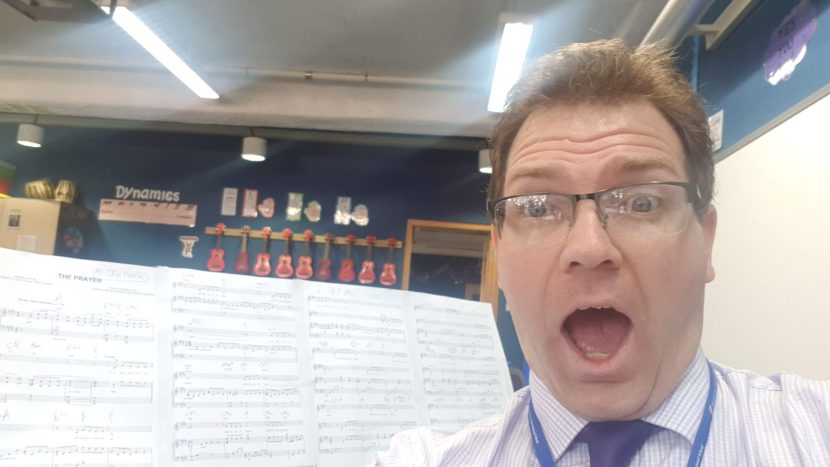 Last minute dash before concert